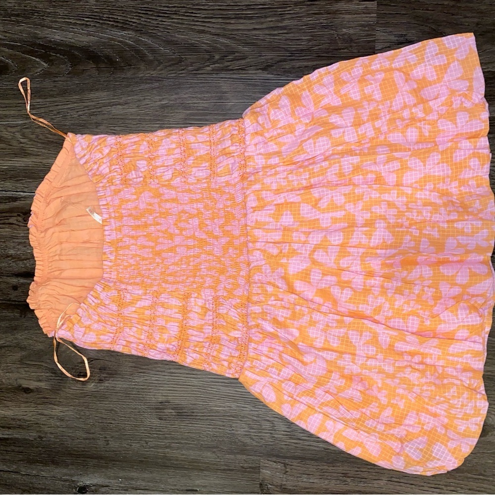 FREE PEOPLE 
Annalise Mini Dress - Shell Coral Combo XS - Picture 6 of 7